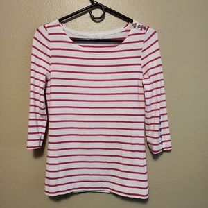 3/4 Sleeve Striped Top